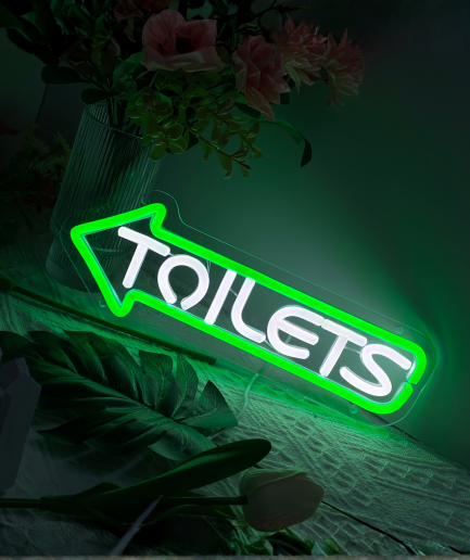 Toiletten-Neon