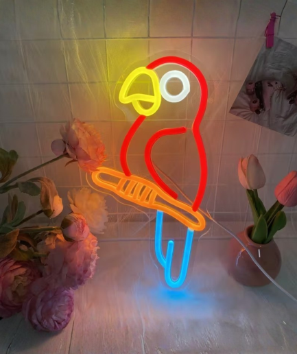 Vogel-Neonlampe