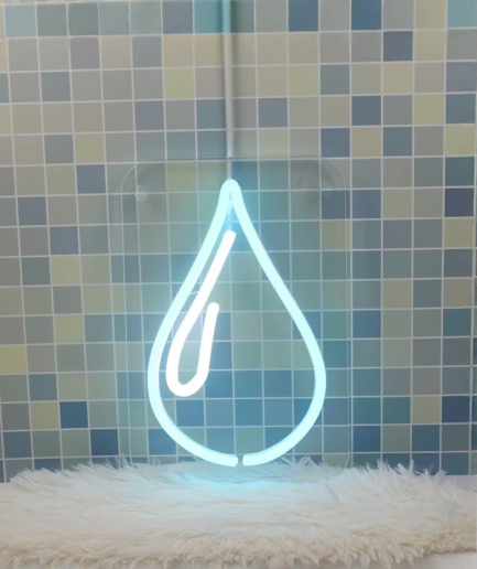 Wasser-Neon-Tropfen