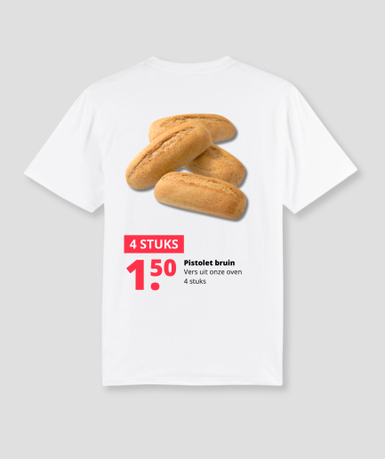 braunes Pistolet-T-Shirt