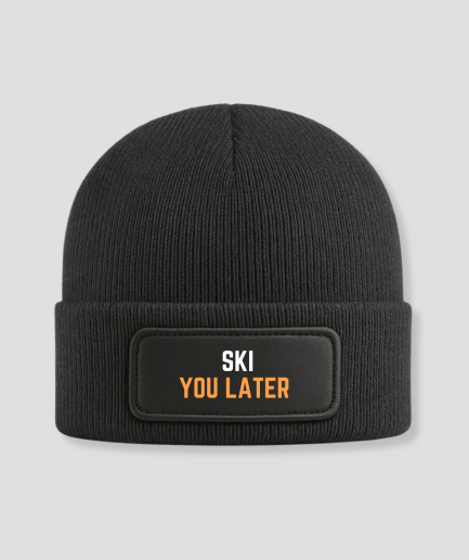 „Ski you later“-Mütze
