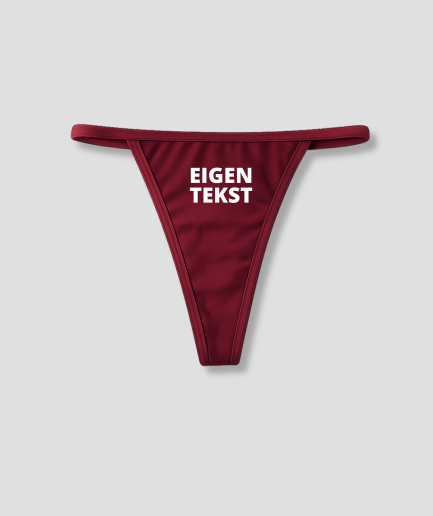 Eigener Text: roter String