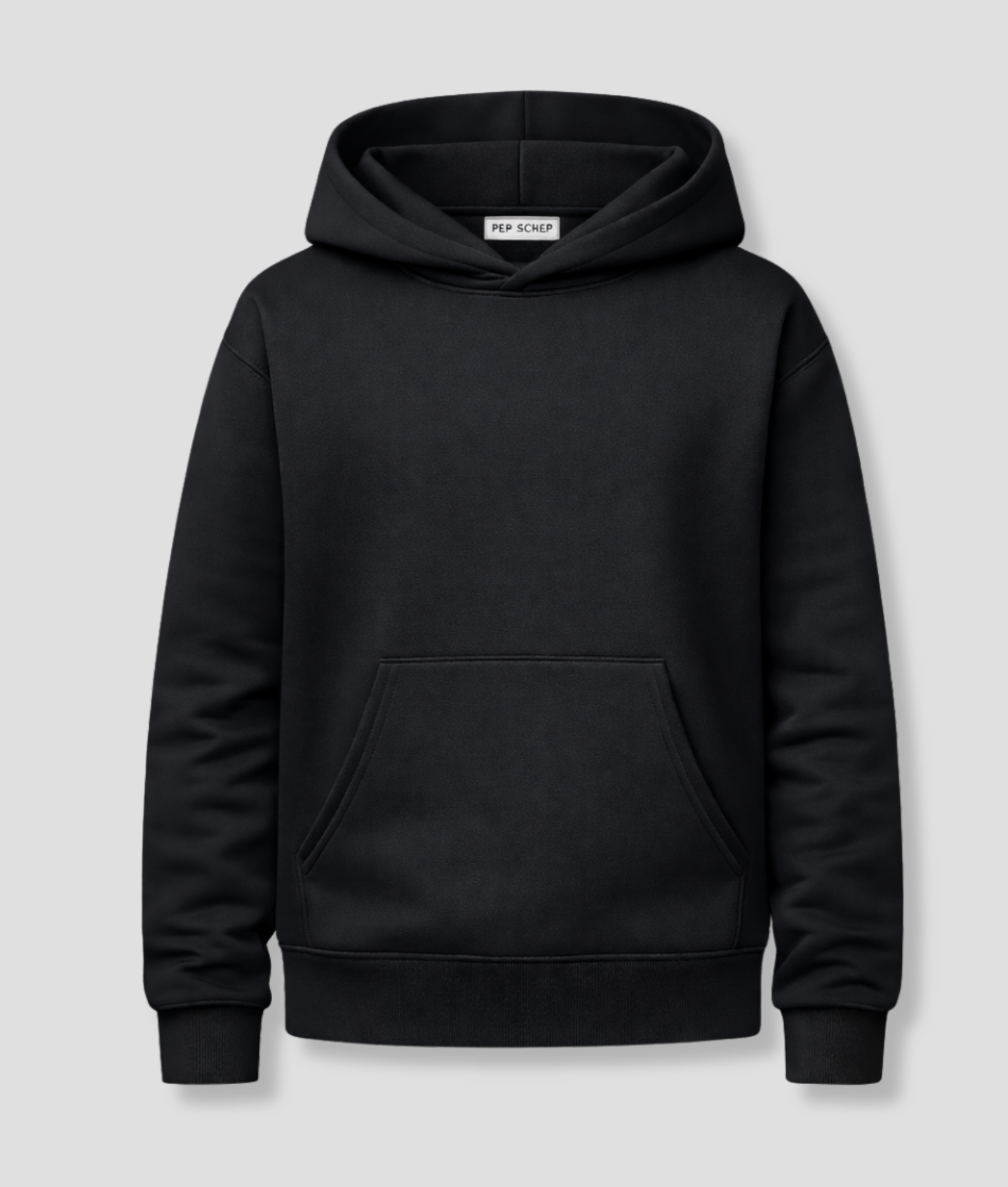 Zwarte hoodie voor festival seizoen