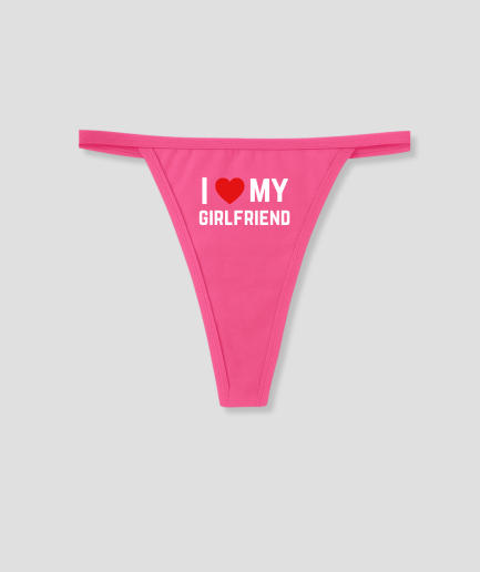 Ich liebe meine Freundin – String in Rosa