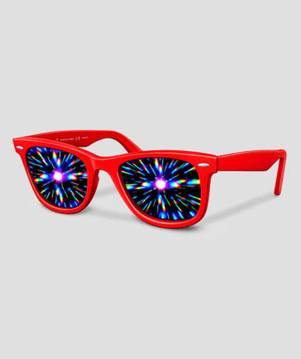 Effekte der roten Weltraumbrille
