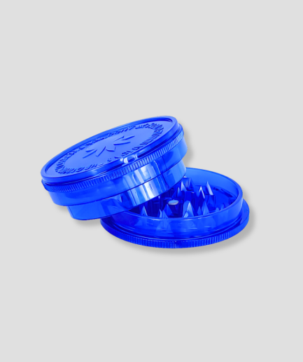 blauer Kunststoff-Grinder