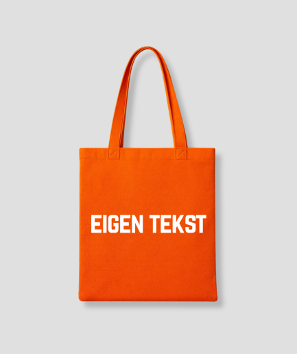 Tote-Bag mit eigenem Text, orange