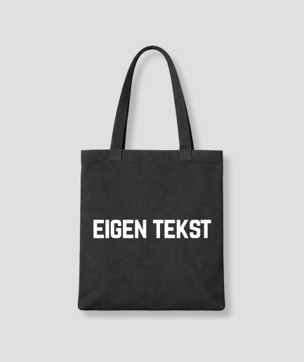 Tote-Bag mit eigenem Text, schwarz