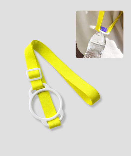 Rave-Gadget: Flaschenhalter, gelb