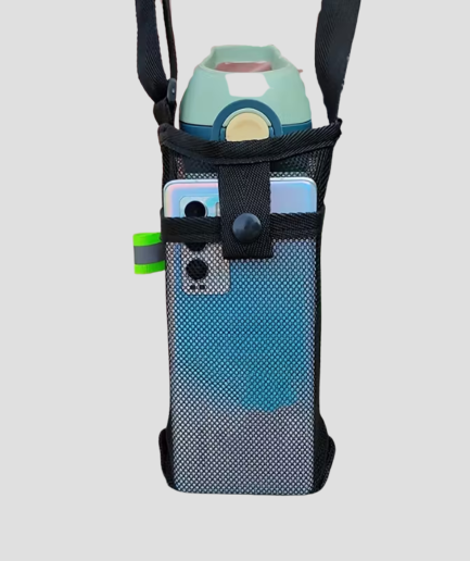 Umhängetasche für eine Flasche und ein Handy