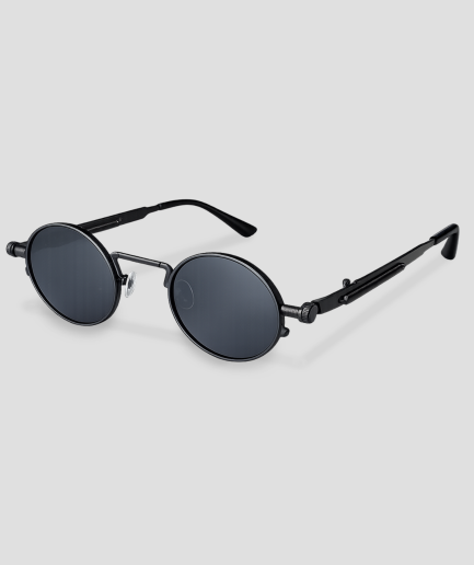 zwarte retro bril