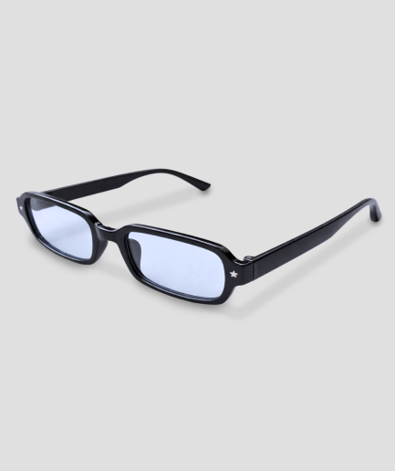 bril met licht blauwe transparante glazen