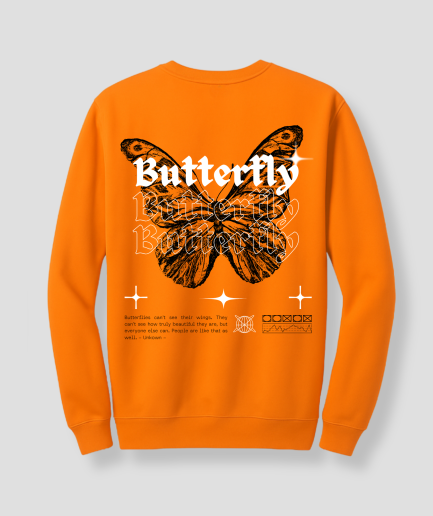 Orangefarbener Schmetterling