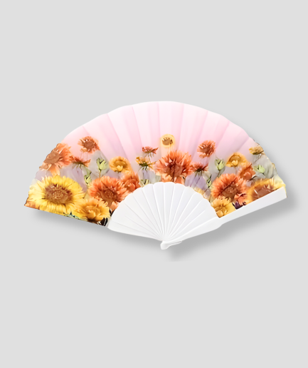 Blumen im Fächer