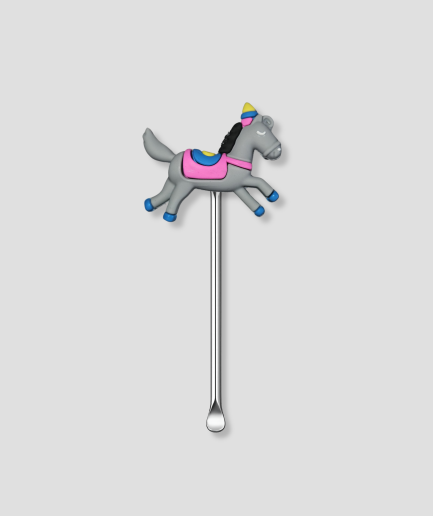 Einhorn-Schaufel, Mini, grau