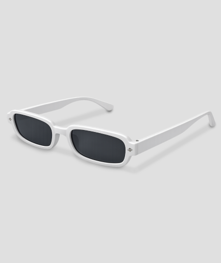 Rave-Brille mit schwarzen Gläsern