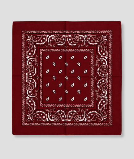 Dunkelrotes Bandana