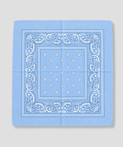 Hellblaues Bandana