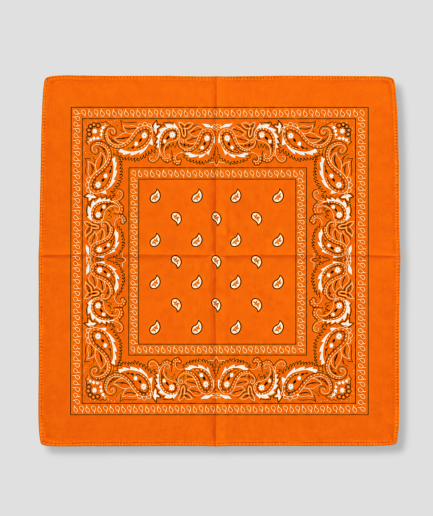 Orangefarbenes Bandana