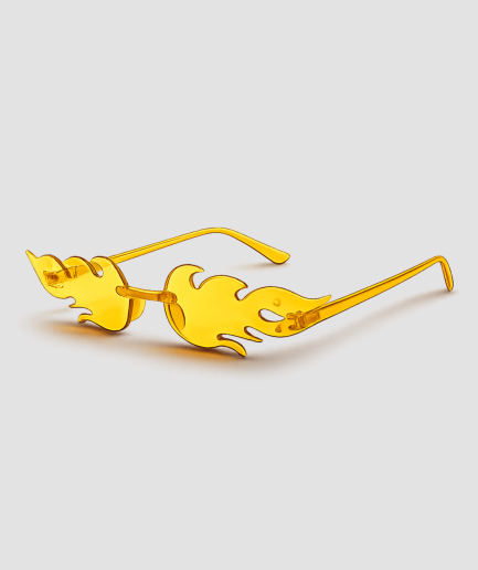 Brille mit gelben Gläsern