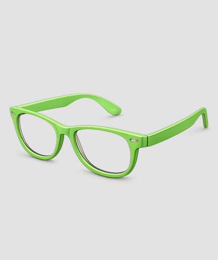 Grüne Partybrille