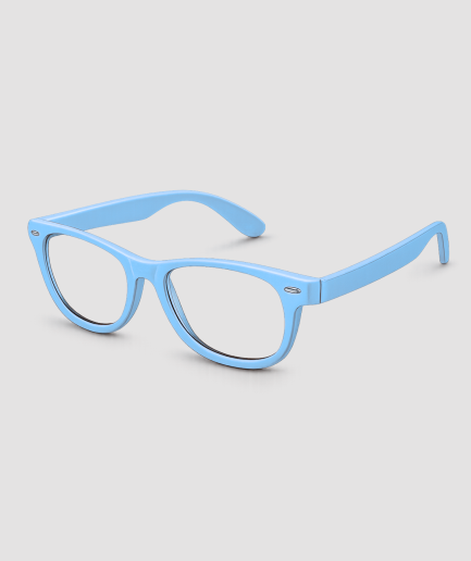 Partybrille in Cyan