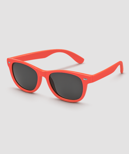 Rote Sonnenbrille