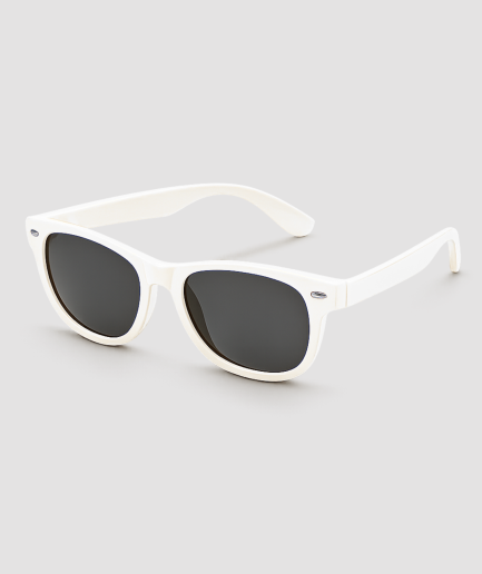 Weiße Sonnenbrille