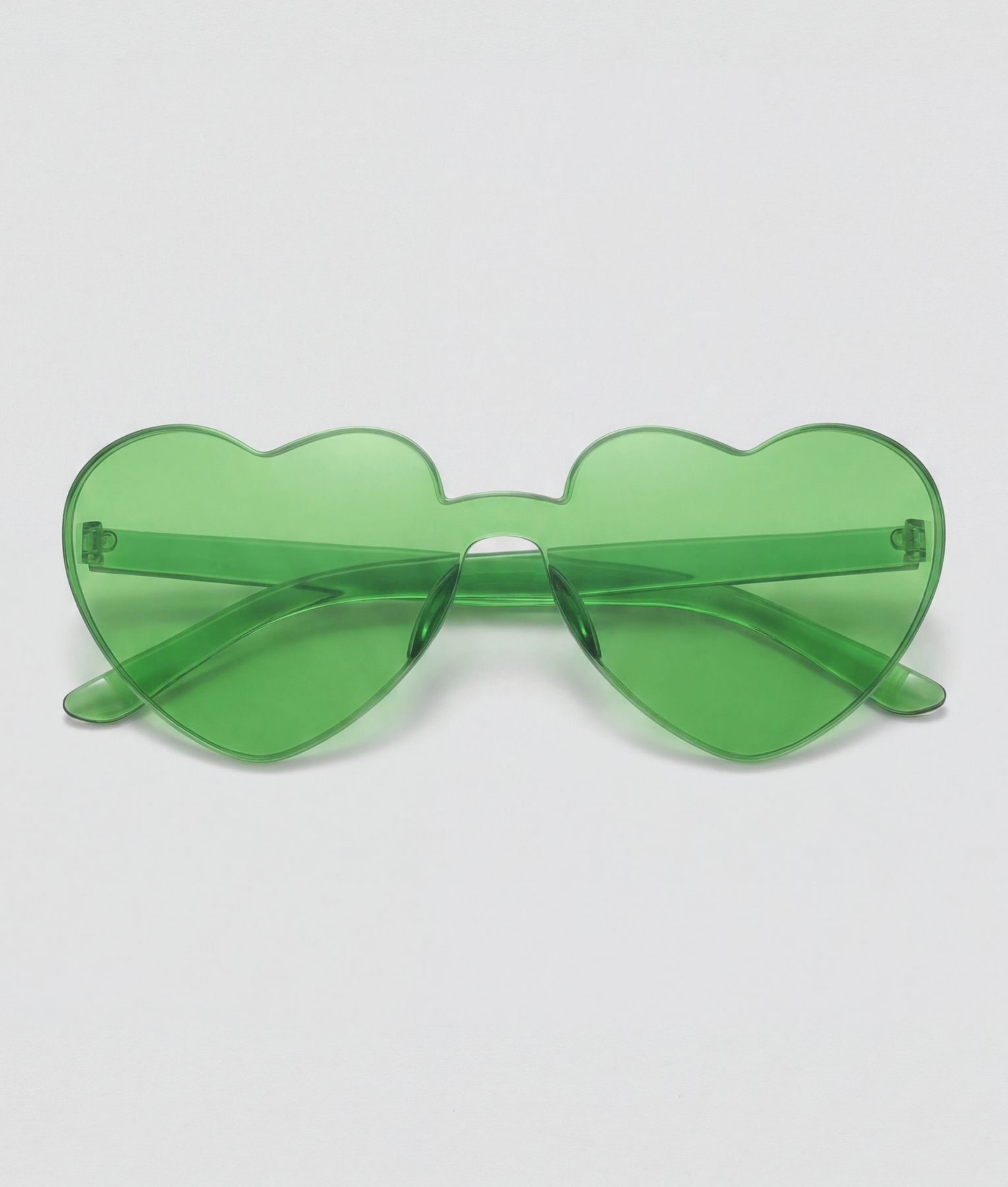 Hartjesbril, montuur groen, glas groen