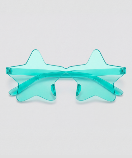 I see stars, montuur cyan, glas blauw