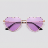 Purple heart, bril met goud montuur en paars glazen