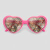 Spacy, montuur roze, glas hartjes effect