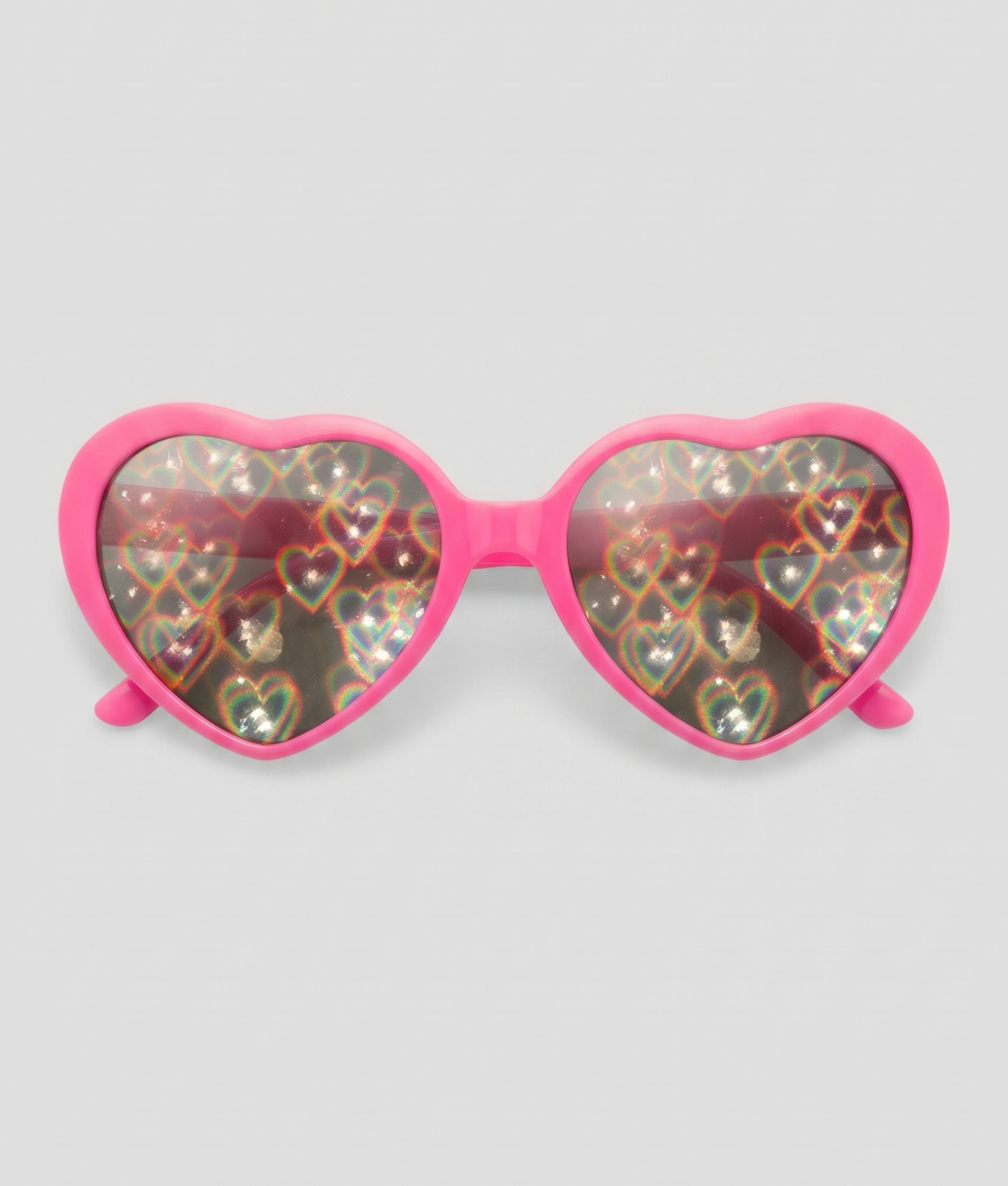 Spacy, montuur roze, glas hartjes effect