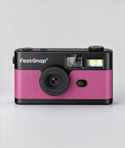 FestiSnap retro camera roze