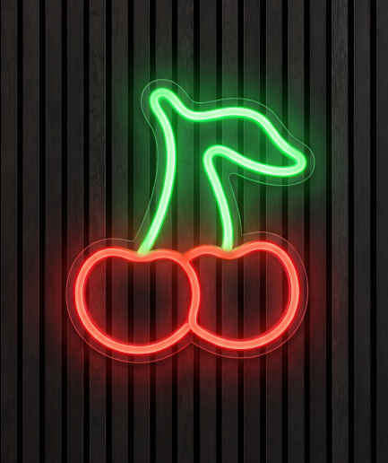 Cherry Neon-Beleuchtung