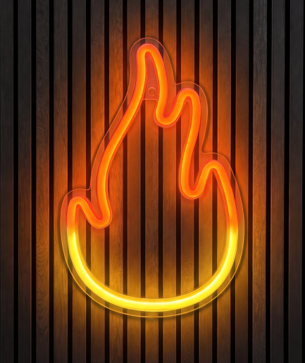 Heiße Neonbeleuchtung