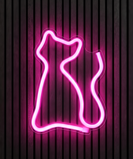 Kitty Neon-Beleuchtung